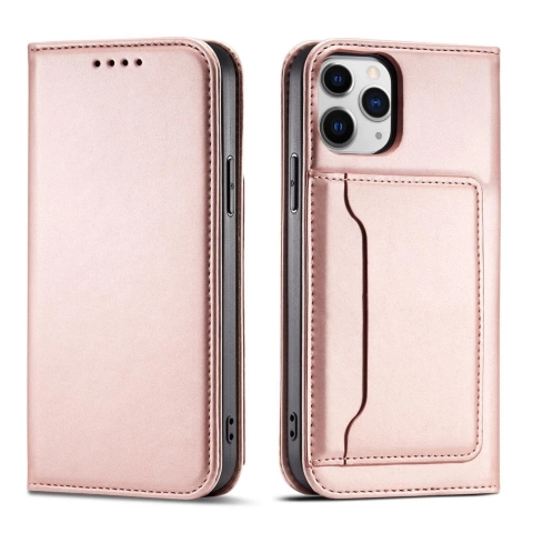 Чохол для картки з магнітом для iPhone 12 Pro Pouch Card Wallet Card Holder Pink