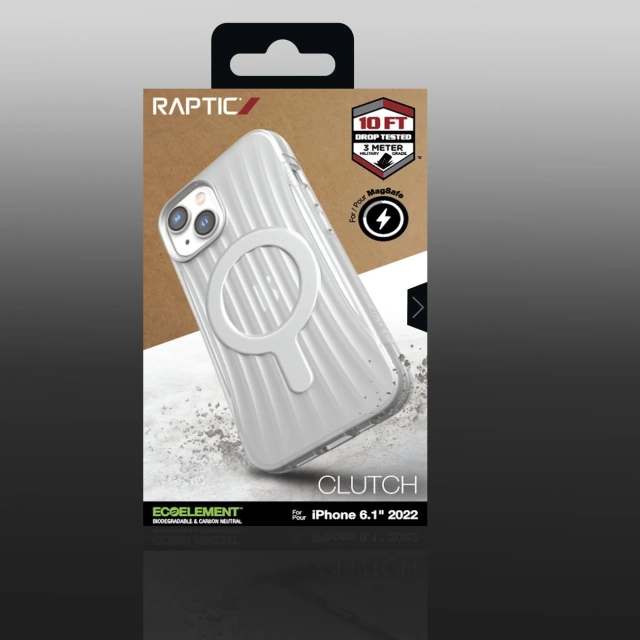 Чохол Raptic Clutch Built Case для iPhone 14 із прозорою задньою кришкою MagSafe