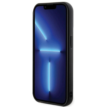 Etui Karl Lagerfeld KLHCP15L3DMBKCK pro iPhone 15 Pro 6,1" černý/černý pevný obal 3D gumové třpytivé logo