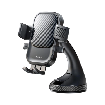 Joyroom car phone holder clamp for windshield - black