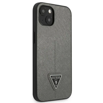 Etui Guess GUHCP14MPSATLG до Apple iPhone 14 Plus 6,7" srebrny/silver hardcase SaffianoTriangle Logo