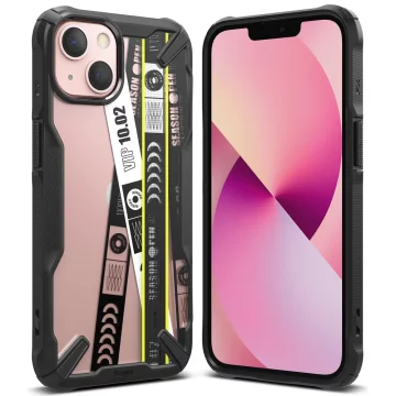 Ringke Fusion X Design Armor Case with Frame iPhone 13 mini black (Ticket band) (FXD540E43)