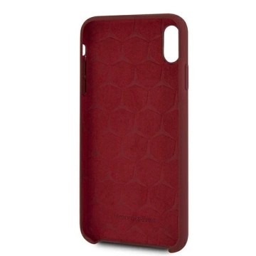 Ochranné puzdro Mercedes MEHCI65SILRE pre Apple iPhone XS Max červené/červené pevné puzdro Silicone Line