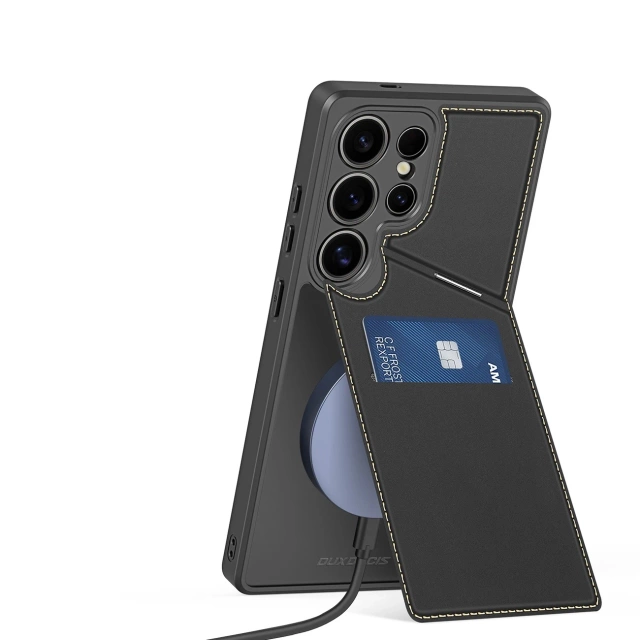 Etui Portfelowe do Samsung Galaxy S25 Ultra Dux Ducis Rafi II Czarny