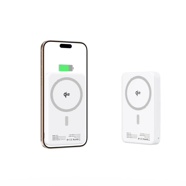 Powerbank Tech-Protect PB24 LifeMag Qi2 MagSafe 10000mAh Biały