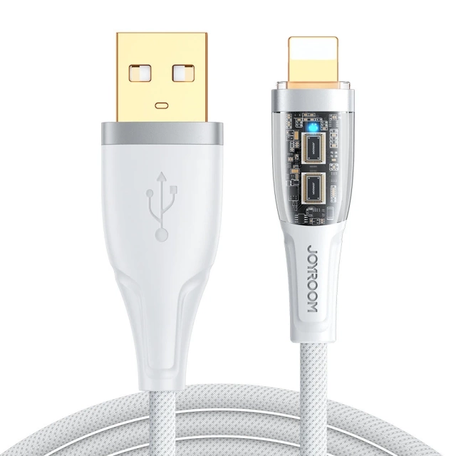 Кабель для швидкої зарядки Joyroom зі смарт-перемикачем USB-A - Lightning 2.4A 1.2m білий (S-UL012A3)
