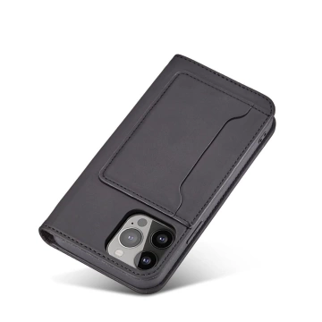 Puzdro na magnetickú kartu pre iPhone 13 Pro Max Pouch Card Wallet Card Holder Card Holder Black