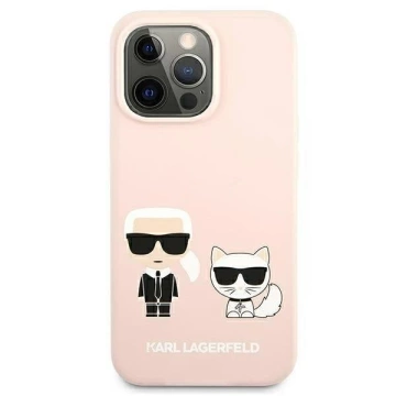 Karl Lagerfeld KLHMP13XSSKCI iPhone 13 Pro Max 6,7" hardcase jasnoróżowy/light pink Silicone Ikonik Karl