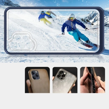 Прозорий чохол 3в1 для Samsung Galaxy A72 4G Frame Gel Cover Blue