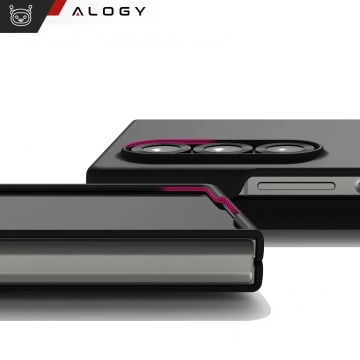 Pouzdro na iPhone 14 Pro Mag Safe Matt Case Cover matné Alogy Ring obrněné pouzdro na telefon černé