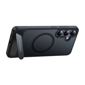 Чохол для Samsung Galaxy S25 чорного кольору, серія Torras Pstand