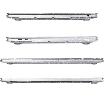 Etui obudowa Pevné puzdro Alogy pre Apple MacBook Pro 13 2016-2020 Glitter Clear