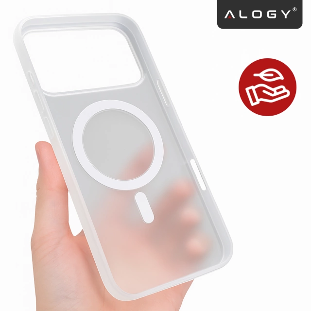 Pouzdro Apple iPhone 17 Pro Max – matný kryt MagSafe s ochranou čočky, tenký a odolný proti poškrábání, perfektně padne – Alogy Skinny MatteCase™ bílý