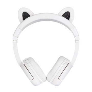 Дитячі бездротові навушники BuddyPhones Play Ears Plus panda (білі)