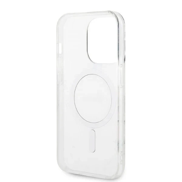 Zestaw Guess GUBPP14XHMEACSK Case+ Charger iPhone 14 Pro Max 6,7" czarny/black hard case MagSafe Marble