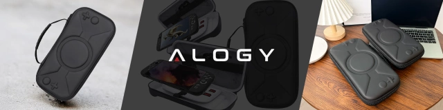 Pokrowiec Torba Ochronna do Nintendo Switch 2 2025 Twarde Etui , Wodoodporna, Lekka, z Tłoczonym Wzorem, Alogy HardFoamBag™ – Czarna