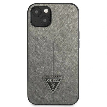 Pevné puzdro Etui Guess GUHCP13MPSATLG na iPhone 13 6,1" SaffianoTriangle Logo