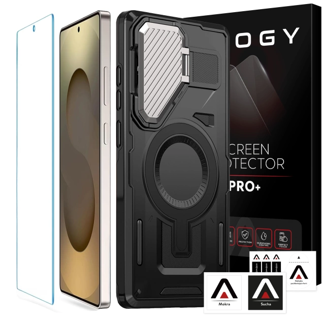 Pouzdro pro Apple iPhone 16 Pro Max Alogy Anti-Shock Hybrid Case pro MagSafe Transparent