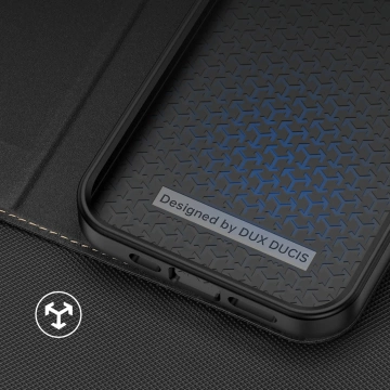 Dux Ducis Skin X2 case for iPhone 14 Pro case with magnetic flip black