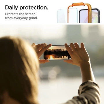 Spigen Alm Glas.tR tempered glass 2-pack for Samsung Galaxy A35 5G Clear