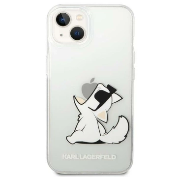 Ochranné pouzdro na telefon Karl Lagerfeld KLHCP14MCFNRC pro Apple iPhone 14 Plus 6,7" pevné pouzdro průhledné/průhledné Choupette Fun