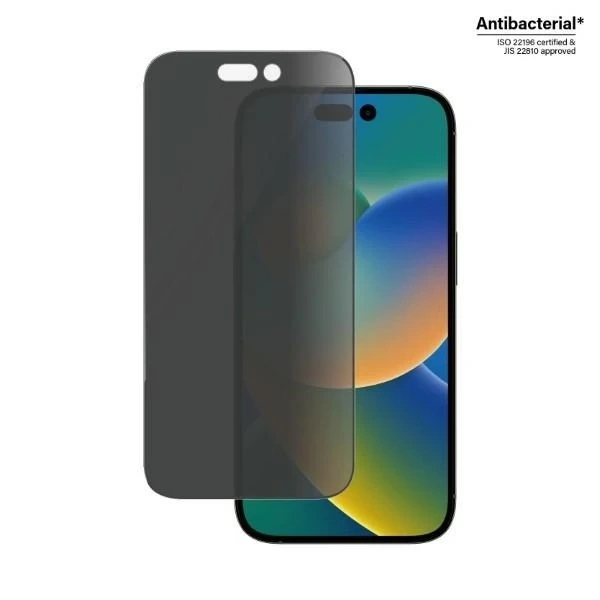 Szkło PanzerGlass Ultra-Wide Fit pro iPhone 14 Pro 6,1" Ochrana soukromí obrazovky Antibakteriální Snadné zarovnání Včetně P2784