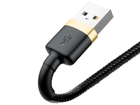 Kábel Baseus Cafule USB Lightning do iPhone iPad iPod 2A 3m Złoty