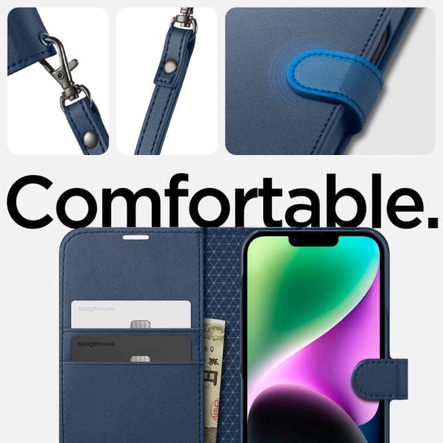 Spigen wallet s iphone 14 classic blue