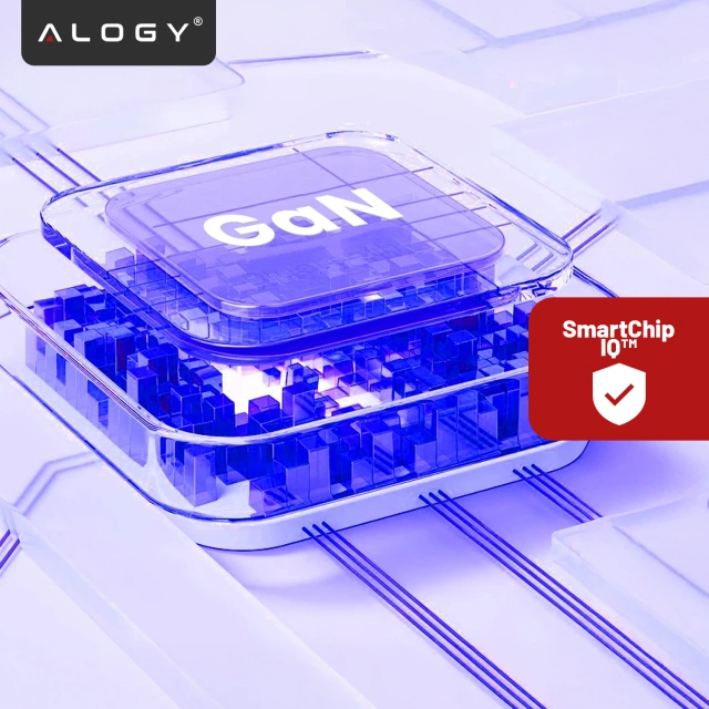 Rychlé USB-A QC 3.0 Quick Charge USB-C PD 33W 65W nástěnná nabíječka Alogy White