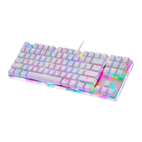 Ігрова механічна клавіатура Motospeed K87S RGB (біла)