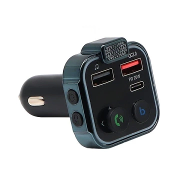 Ecobox FM Transmitter Bluetooth 2xUSB Type-C 2.4A 20W Black