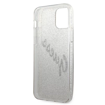 Guess GUHCP12SPCUGLSGO iPhone 12 mini 5,4" zlatý/zlatý pevný obal Glitter Gradient Script