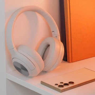 Bezdrôtové Bluetooth slúchadlá HOCO W54 ANC biele