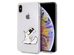 Etui Karl Lagerfeld Choupette pro Apple iPhone XS Max Clear