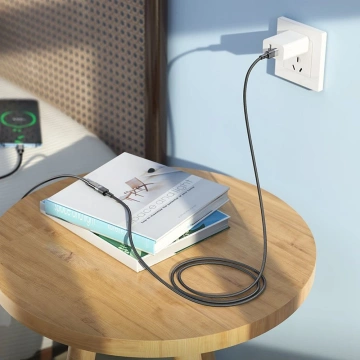 HOCO OTG-Adapter Typ C (männlich) auf Typ C (weiblich) 3A U107 1,2M Schwarz