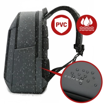 Bange 26L wasserdichter Rucksack für Laptops bis 15,6 Zoll – Geräumig und komfortabel, robust und atmungsaktiv, ideal für Stadt und Reisen, Arbeit und Flugreisen, Unisex – Grau