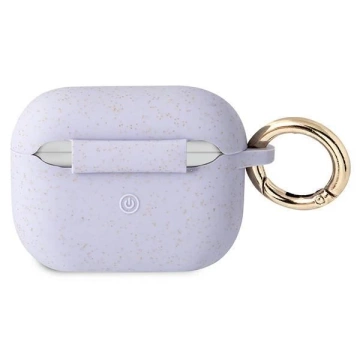Guess GUAPSGGEU AirPods Pro obal purpurovo/fialový silikónový glitter