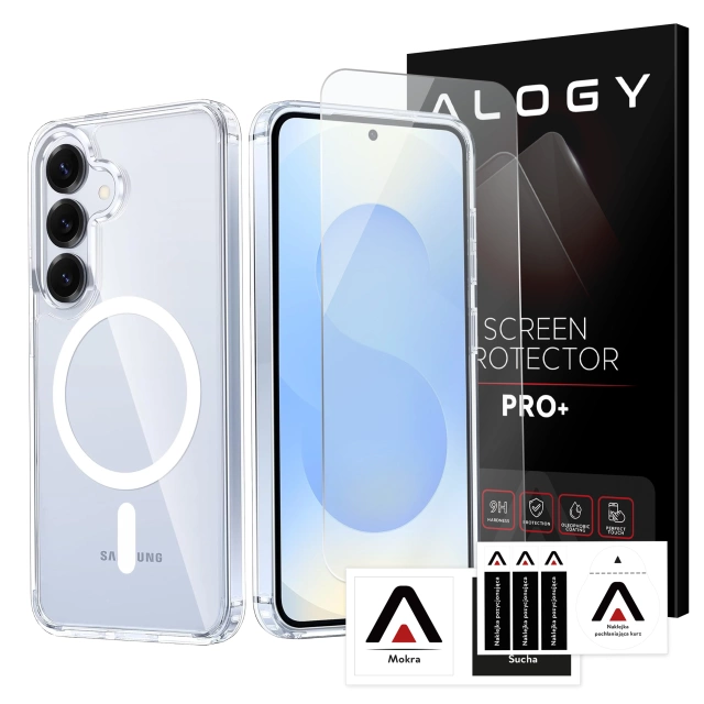 Puzdro pre Apple iPhone 16 Pro Max Alogy Anti-Shock Hybrid Case pre MagSafe Transparent