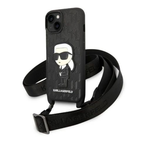Etui Karl Lagerfeld KLHCP14SSTKMK для Apple iPhone 14 6,1" Hardcase Monogram Ikonik Patch