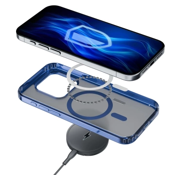 Apple iPhone 16 Pro Max – 3mk Frosty MagCase Blue