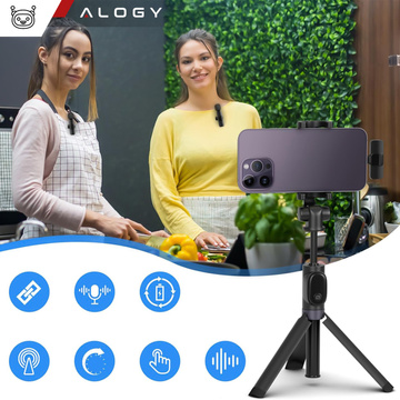 2x Alogy Lightning Wireless Lavalier-Mikrofon für Apple iPhone iPad Kleine Mikrofone Set bestehend aus zwei Mikrofonen