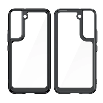 Protective phone case Outer Space Case for Samsung Galaxy S23 Plus cover with a flexible frame black