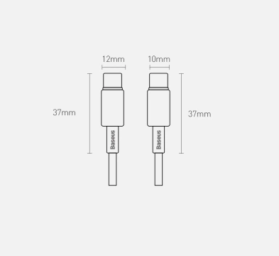 Baseus USB Type C - USB Type C cable Power Delivery Quick Charge 100 W 5 A 1 m black (CATWJ-01)