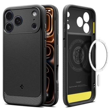 Etui do iPhone 17 Pro Spigen Rugged Armor Mag MagSafe Matte Black