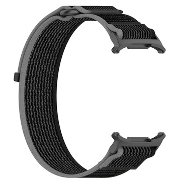 Pásek na chytré hodinky Nylonový pásek na hodinky pro Samsung Galaxy Watch Ultra 47 mm černý