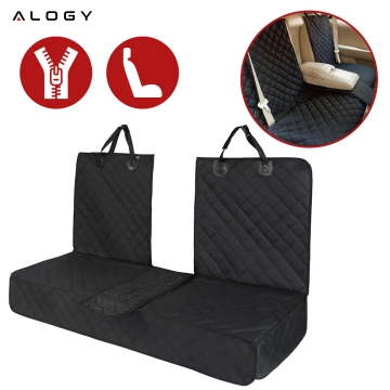 Chránič autosedačky XXL, poťah na zadné sedadlo, poťah na autosedačku, pre psov a domáce zvieratá, veľký, Alogy SeatGuard™ čierny