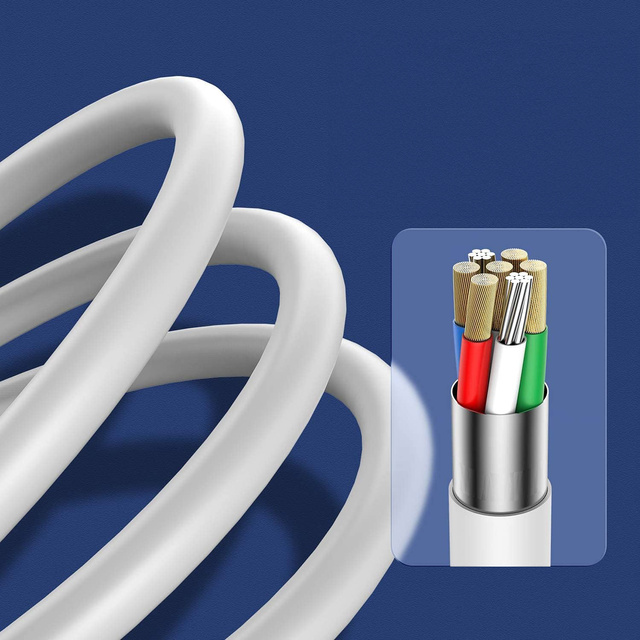 Кабель 1m Lightning для USB-A USB для Apple iPhone, iPad, iPod BOX Білий