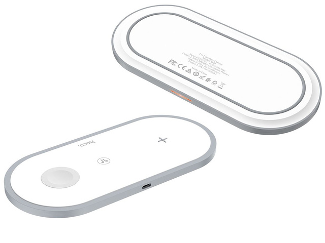 Indukční nabíječka 3v1 HOCO CW24 3V1 pro iPhone / AirPods / Watch White