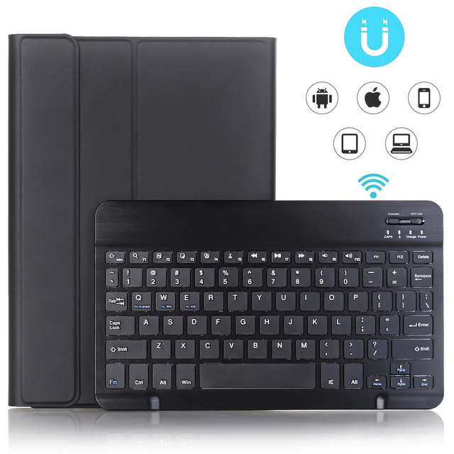Захисний чохол з бездротовою клавіатурою Alogy Keyboard Case with Stylus Holder для Apple iPad 10.9 2022 Чорне скло
