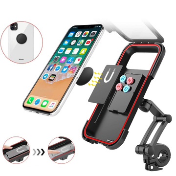 Alogy Waterproof bicycle holder for bicycle, scooter, motorcycle, adjustable handlebar for phone. Black